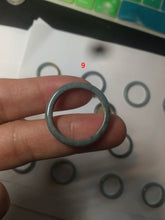 Load image into Gallery viewer, 100% natural type A light green/blue Guatemala jadeite jade band ring C123