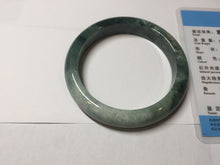 Load image into Gallery viewer, 53.3mm certified 100% natural type A dark green green jadeite jade bangle PA225-9011 Add on item Shopify only