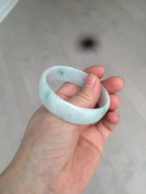 Load image into Gallery viewer, 52.2mm certified 100% natural Type A sunny green/white/purple jadeite jade bangle BK7-2419
