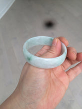 Load image into Gallery viewer, 52.2mm certified 100% natural Type A sunny green/white/purple jadeite jade bangle BK7-2419