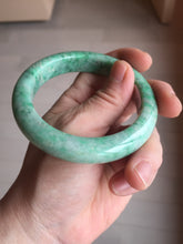 Load image into Gallery viewer, 56.5mm Certified Type A 100% Natural sunny green yellow Jadeite bangle J148-8114