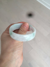 Load image into Gallery viewer, 52.2mm certified 100% natural Type A sunny green/white/purple jadeite jade bangle BK7-2419