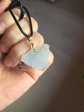 Load image into Gallery viewer, 100% Natural type A icy watery light green purple red (FU LU SHOU) Jadeite Jade butterfly pendant PH113-3