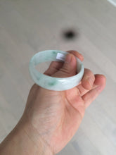 Load image into Gallery viewer, 52.2mm certified 100% natural Type A sunny green/white/purple jadeite jade bangle BK7-2419