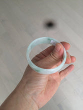 Load image into Gallery viewer, 52.2mm certified 100% natural Type A sunny green/white/purple jadeite jade bangle BK7-2419