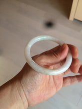 Load image into Gallery viewer, 55mm certified Type A 100% Natural green/white Jadeite Jade bangle BF28-1453