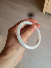 Load image into Gallery viewer, 55mm certified Type A 100% Natural green/white Jadeite Jade bangle BF28-1453