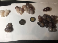 Load image into Gallery viewer, 100% natural icy purple/brown/red Quartzite (jinsi jade, 金丝玉) Golden Silk Jade gourd ( 葫芦, 福禄) pendant/handhold worry stone/desk decor SY73