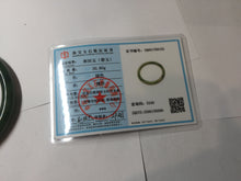 Load image into Gallery viewer, 60mm certified 100% Natural dark green/black round cut nephrite (碧玉) bangle HN104-9152