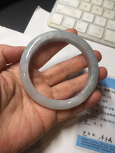 Load image into Gallery viewer, 57.5mm certified 100% natural Type A light green/purple jadeite jade bangle PE9-0311