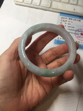 Load image into Gallery viewer, 57.5mm certified 100% natural Type A light green/purple jadeite jade bangle PE9-0311