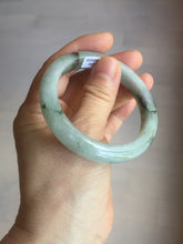 Load image into Gallery viewer, 52.3mm certified 100% natural Type A icy watery dark green jadeite jade bangle AH103-4490