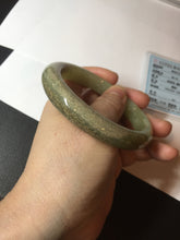 Load image into Gallery viewer, 58.4mm certified Type A 100% Natural yellow/brown flying dandelions nephrite Jade bangle HF80-0469