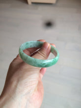Load image into Gallery viewer, 51.7mm certified 100% natural Type A sunny green/gray jadeite jade bangle BK6-3358