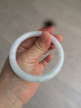 Load image into Gallery viewer, 55mm certified Type A 100% Natural green/white Jadeite Jade bangle BF28-1453