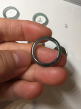Load image into Gallery viewer, 15.7mm size 5 100% natural type A icy watery green/blue icy watery Guatemala jadeite jade band ring group BP87
