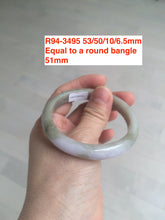 Load image into Gallery viewer, Sale! 49-54mm certified Type A 100% Natural dark green/white/black Jadeite Jade bangle with defects group GC30