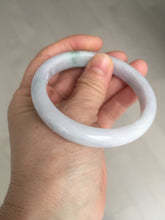 Load image into Gallery viewer, 56.5mm certified Type A 100% Natural purple white green Jadeite Jade bangle AJ80-1266