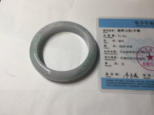 Load image into Gallery viewer, 52.7mm certified 100% natural Type A light green/purple jadeite jade bangle PE10-0323