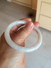 Load image into Gallery viewer, 55mm certified Type A 100% Natural green/white Jadeite Jade bangle BF28-1453