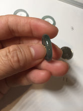 Load image into Gallery viewer, 15.7mm size 5 100% natural type A icy watery green/blue icy watery Guatemala jadeite jade band ring group BP87