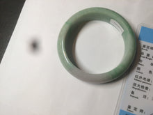 Load image into Gallery viewer, 50mm Certified Type A 100% Natural sunny green/purple tropical beach Jadeite Jade bangle D109-7738