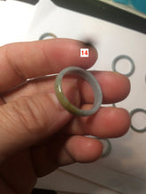 Load image into Gallery viewer, 100% natural type A light green/blue Guatemala jadeite jade band ring C123