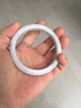 Load image into Gallery viewer, 56.5mm certified Type A 100% Natural purple white green Jadeite Jade bangle AJ80-1266