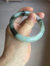 Load image into Gallery viewer, 53mm certified 100% natural Type A icy watery dark green brown jadeite jade bangle AH102-4492
