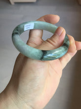Load image into Gallery viewer, 53mm certified 100% natural Type A icy watery dark green brown jadeite jade bangle AH102-4492