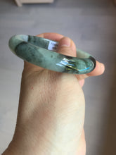 Load image into Gallery viewer, 53mm certified 100% natural Type A icy watery dark green brown jadeite jade bangle AH102-4492