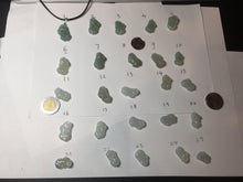 Load image into Gallery viewer, 100% natural type A icy watery jadeite jade green/white 3D PiXiu(貔貅) pendant group necklace F160