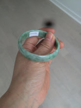 Load image into Gallery viewer, 51.7mm certified 100% natural Type A sunny green/gray jadeite jade bangle BK6-3358