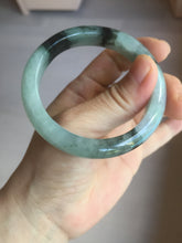 Load image into Gallery viewer, 53mm certified 100% natural Type A icy watery dark green brown jadeite jade bangle AH102-4492