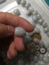 Load image into Gallery viewer, 12mm Type A 100% Natural white/light green/purple olive shape Jadeite Jade LuluTong (Every road is smooth) beads AX23 (Add on item)