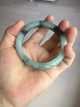 Load image into Gallery viewer, 53mm certified 100% natural Type A icy watery dark green brown jadeite jade bangle AH102-4492