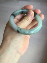 Load image into Gallery viewer, 53mm certified 100% natural Type A icy watery dark green brown jadeite jade bangle AH102-4492