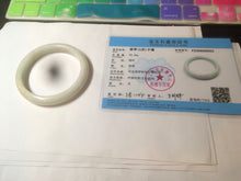 Load image into Gallery viewer, 56mm Certified type A 100% Natural green/yellow Jadeite bangle D122-8933
