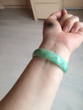 Load image into Gallery viewer, 52.5mm certified 100% natural Type A sunny green jadeite jade bangle BK5-3359