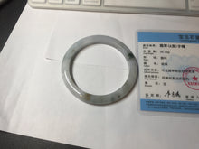 Load image into Gallery viewer, 57.7mm certified Type A 100% Natural green yellow brown white slim Jadeite Jade bangle BS89-6674