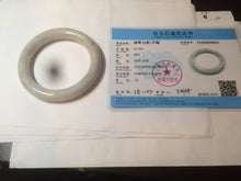 Load image into Gallery viewer, 56.8mm certified 100% natural type A light green/purple/yellow chubby round cut jadeite jade bangle D123-8923