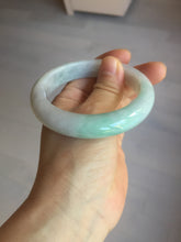 Load image into Gallery viewer, 56.5mm certified 100% natural type A white/light green white purple jadeite jade bangle AH100-0545