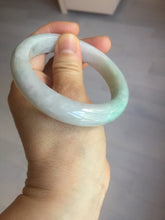 Load image into Gallery viewer, 56.5mm certified 100% natural type A white/light green white purple jadeite jade bangle AH100-0545