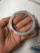 Load image into Gallery viewer, 57.7mm certified Type A 100% Natural green yellow brown white slim Jadeite Jade bangle BS89-6674