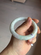 Load image into Gallery viewer, 53.9mm Certified 100% natural Type A light green purple brown chubby round cut jadeite jade bangle BQ16-5818