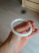 Load image into Gallery viewer, 55mm certified Type A 100% Natural sunny green/white/brown Jadeite Jade bangle BF25-1470