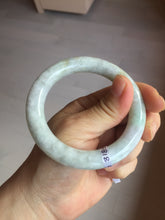 Load image into Gallery viewer, 53.9mm Certified 100% natural Type A light green purple brown chubby round cut jadeite jade bangle BQ16-5818
