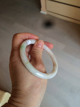 Load image into Gallery viewer, 55mm certified Type A 100% Natural sunny green/white/brown Jadeite Jade bangle BF25-1470