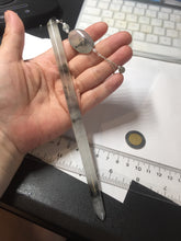 Load image into Gallery viewer, 18.5cm 100% Natural icy watery black/clear (水墨) Xiu Jade Serpentine hairpin AW26