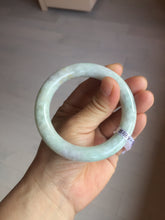 Load image into Gallery viewer, 53.9mm Certified 100% natural Type A light green purple brown chubby round cut jadeite jade bangle BQ16-5818